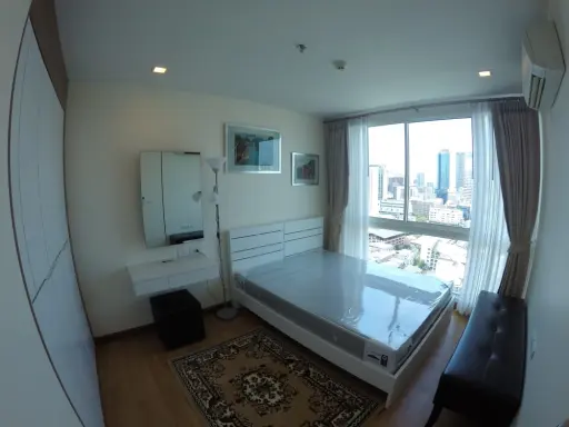 For rent, Wish at Samyan, 24th floor, great city view, nice bedroom, complete set of furniture. Not booking is a big mistake. images