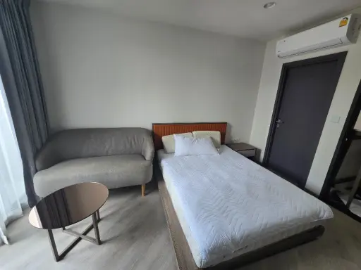 Condo for sale, The Base Saphan Mai, 2nd floor, not high, bright room, comfortable to the eyes, complete with electrical appliances. Hurry and reserve images