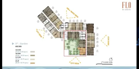 ขายดาวน์ FLO by Sansiri ห้องกว้าง โครงการดี ส่วนกลางครบ จองเลย ห้ามพลาด