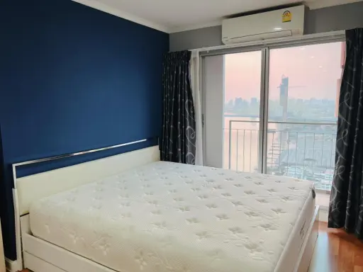 For rent or sale, Lumpini Park Riverside Rama 3, 2 bedrooms, 2 bathrooms, fully furnished, very beautiful view, hurry to reserve, hurry to reserve.