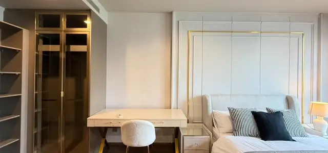 ให้เช่า Ideo Q sukhumvit 36 ตกแต่งบิวท์อินอย่างดีทั้งห้อง แบบเรียบหรูดูแพง ไม่จองไหวหรอ images