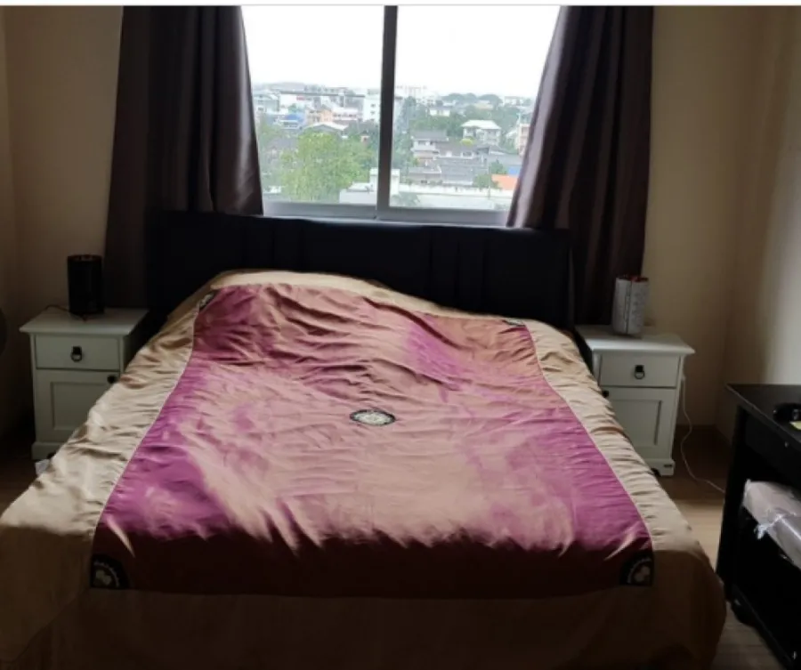 For sale Plum Condo Nawamin 2 bedrooms 2 bathrooms, beautiful decorated room, fully furnished, very cheap price, don't miss it.