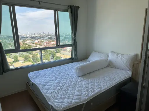 For rent, Lumpini Park Rattanathibet - Ngamwongwan, 12A floor, separated room, ready to move in, hurry and reserve now.