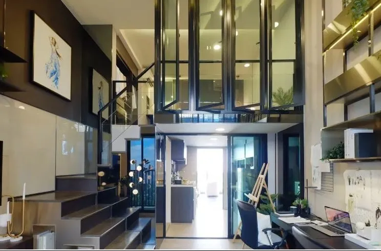 Condo down payment for sale, The Origin Plug and Play, Ramintra, Duo Space room, 4.2 meter high ceiling, open and airy, hurry to reserve.