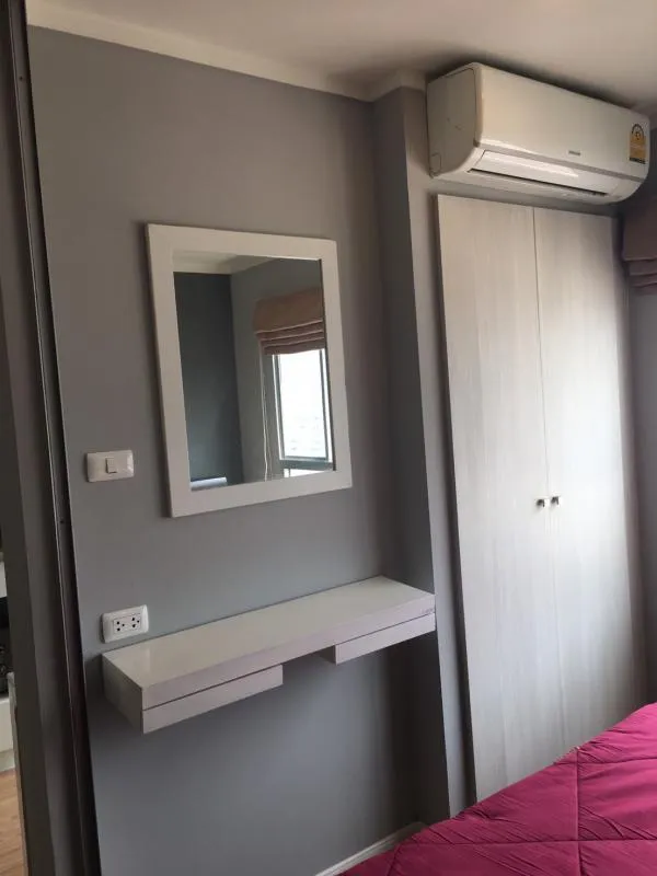 Condo for rent, Lumpini Ville Sukhumvit 77, beautiful room, lots of furniture, beautiful city view, good location, suitable for working people, near BTS.