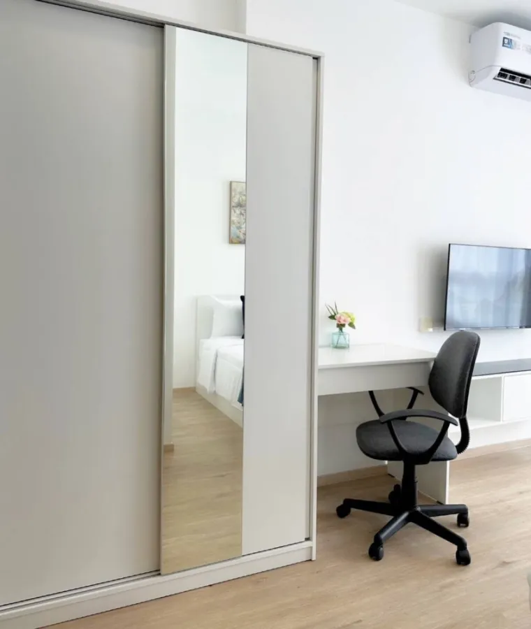 ให้เช่า เดอะริช พระราม 9 ศรีนครินทร์ ห้องโทนขาว สบายตา ราคาสบายกระเป๋า รีบย้ายมาจองเลยจ้า