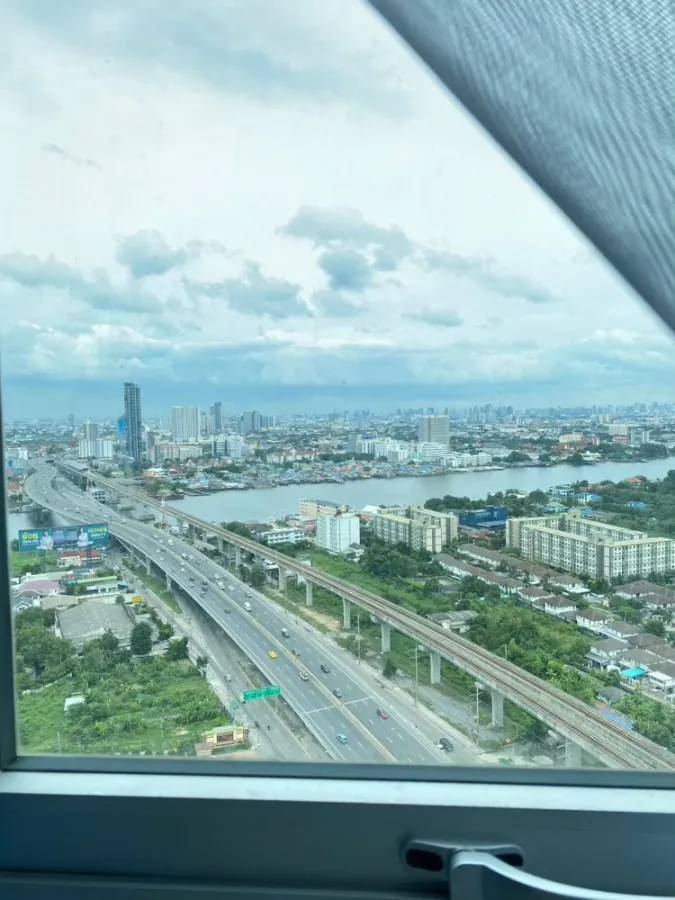 For rent/sale, condo, Rich Park @ Chao Phraya project, beautiful room, ready to move in, complete electrical appliances, complete furniture, book now,