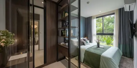 ขายใบจอง Nue Cross Khu Khot Station ห้อง BEDROOM ชั้น 7 ได้วิวสระ ราคาจับต้องได้ อย่าพลาด