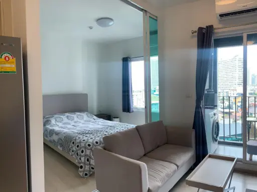 For rent, Chapter One, Eco Ratchada-Huay Kwang, 11th floor, beautiful room, very nice decoration, book now, don't miss it.