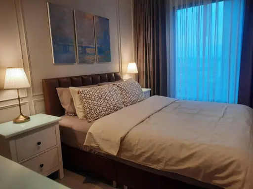 For rent Life Asoke-Rama 9, beautiful room, beautiful decoration, do not miss