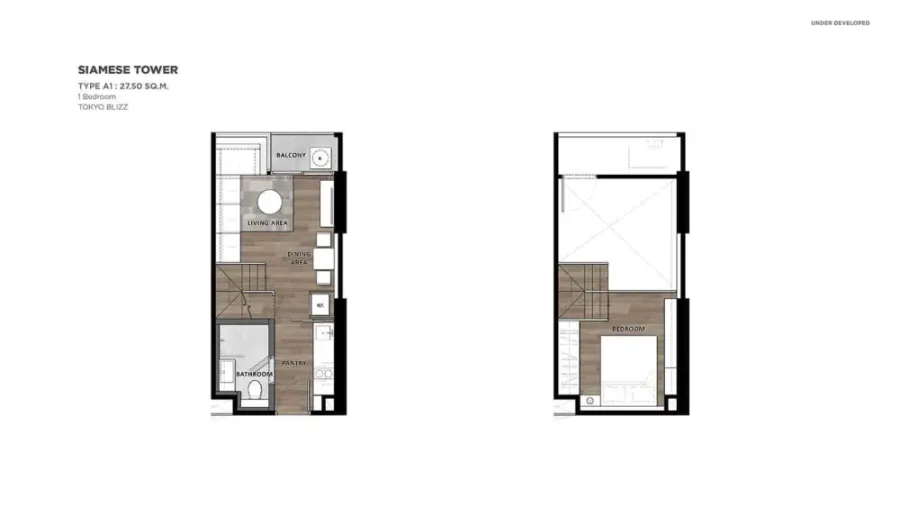 For sale Landmark @MRTA Station, 2-story room with 4.4 meter high ceiling, facing north, not hot, reserve now.