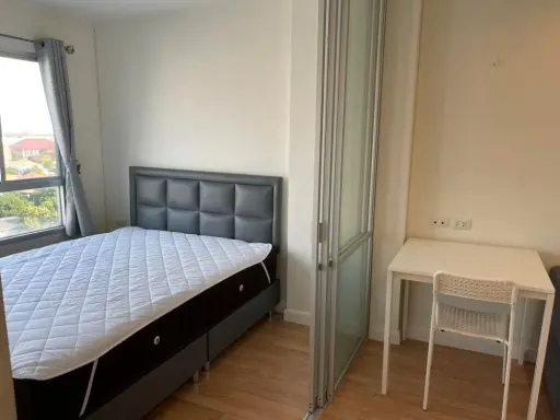 Condo for rent, Lumpini Ville Pattanakarn New Phetchaburi. Fully furnished + electrical appliances, ready to move in, book now!