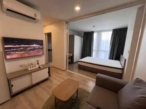 ให้เช่าคอนโด Chambers Onnut Station ห้องน่าอยู่ เฟอร์ เครื่องใช้ไฟฟ้าครบ รีบมาจับจองเลย อย่ารอช้า