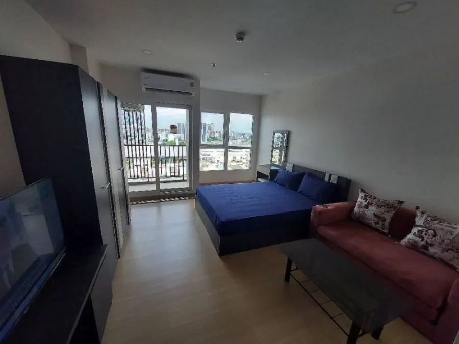 For rent Supalai Veranda Ramkhamhaeng, studio room, fully furnished, ready to move in get a beautiful view of the city Book now