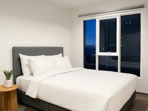 For rent: Regent Home Bangna, 18th floor, open view, airy, fully furnished, complete with furniture + complete set of electrical appliances. Reserve n