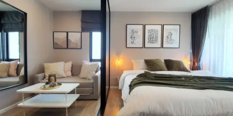 ให้เช่า Kave Town Space ห้องมุมวิวสวนติดสระว่ายน้ำ ตกแต่งจัดเต็มสุดๆ จองแล้วจะไม่เสียใจรับรอง