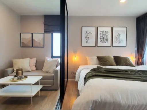ให้เช่า Kave Town Space ห้องมุมวิวสวนติดสระว่ายน้ำ ตกแต่งจัดเต็มสุดๆ จองแล้วจะไม่เสียใจรับรอง