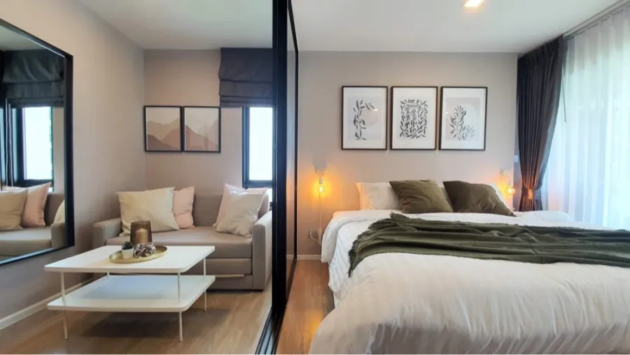 ให้เช่า Kave Town Space ห้องมุมวิวสวนติดสระว่ายน้ำ ตกแต่งจัดเต็มสุดๆ จองแล้วจะไม่เสียใจรับรอง