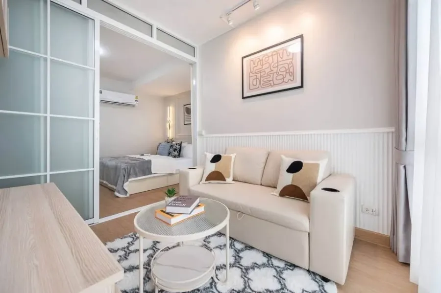 For sale: City Room Ratchada-Sutthisan, very bright and comfortable room, nice decoration, complete furniture + electrical appliances, ready to move i