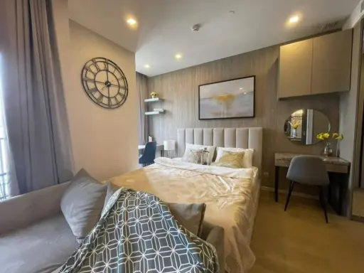 Condo for rent, Ashton Asoke, high floor (30), beautiful view, furniture + complete electrical appliances, good location, do not wait !! images