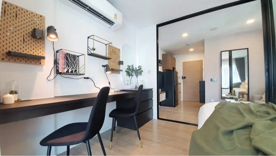 ให้เช่า Kave Town Space ห้องมุมวิวสวนติดสระว่ายน้ำ ตกแต่งจัดเต็มสุดๆ จองแล้วจะไม่เสียใจรับรอง