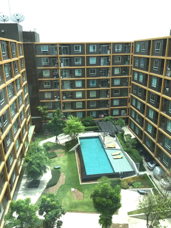 ห้องขนาดใหญ่ กว้างขวาง สะดวกสบาย ตกแต่งน่าอยู่ ขนาด 40 ตร.ม. Condo U Campus-Ranrsit