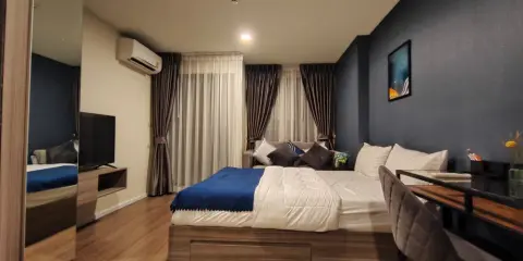 ให้เช่า คอนโด ดิ ออริจิ้น รามอินทรา 83 สเตชั่น ตกแต่งสีคุมโทน เฟอร์นิเจอร์ครบครัน น่าอยู่ จองด่วนๆ