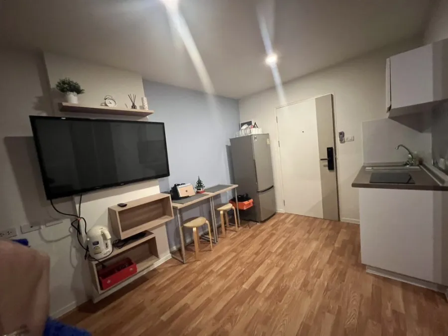 For sale, for rent, Lumpini Ville Phra Nang Klao-River View, garden view, not hot room, complete amenities, book now.