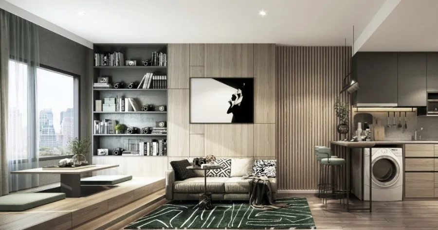ขายดาวน์ The LIVIN Phetkasem 1 Bedroom ห้องเปล่า ขนาด 38.05 ตารางเมตร เพดานสูง 2.6 เมตร ซื้อเลย