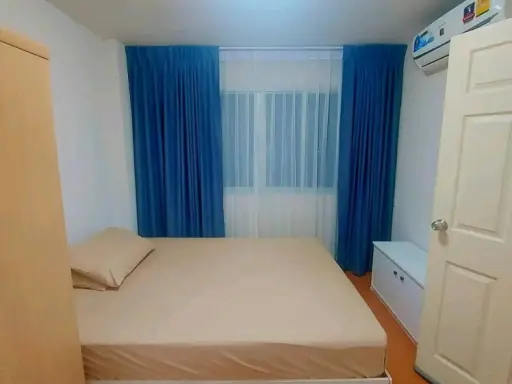 For rent: Lumpini Condo Town, Bodindecha-Ramkhamhaeng, a nice room, complete here, just drag your bags and move in.