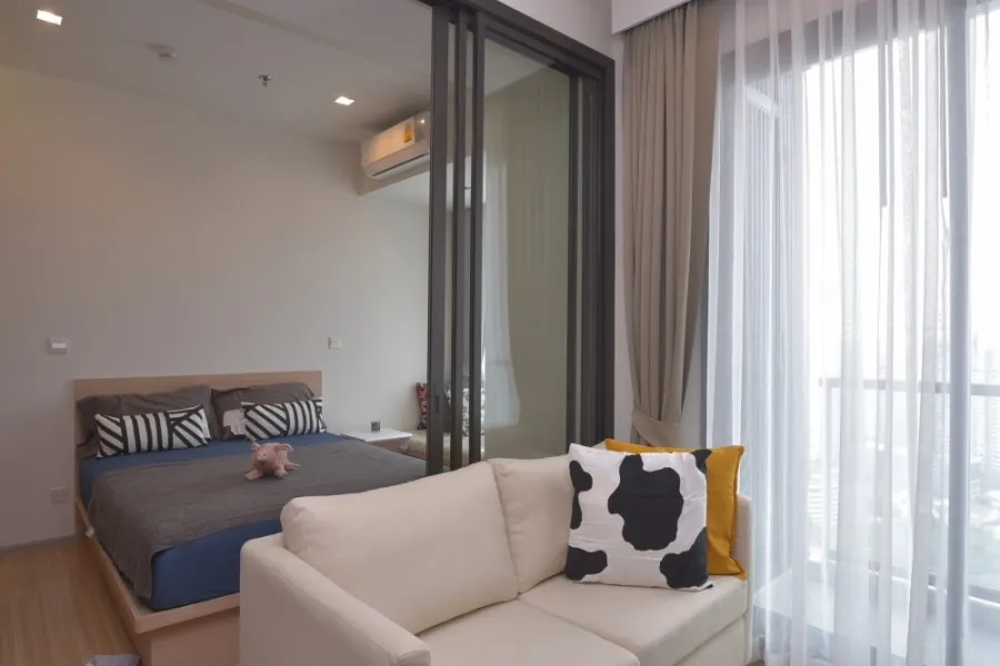 For rent!! Condo M Chatuchak, 29th floor, Building A, brand new room. fully furnished Ready to move in, book now!!