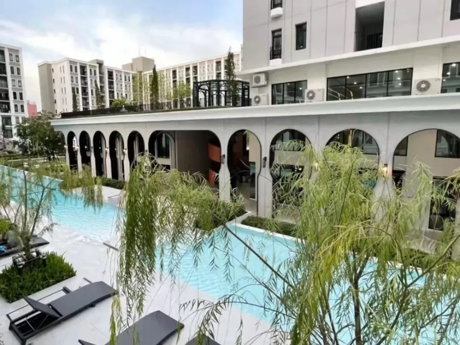 For rent!! Condo Aspire Asoke-Ratchada, fully furnished, good location, near MRT Rama 9, don't miss it!!
