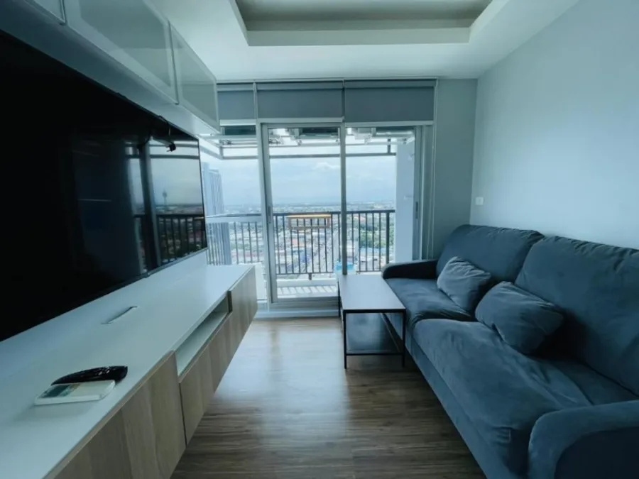 For sale, rent!! Condo Notting Hill Sukhumvit-Phraeksa, 21st floor, corner room, fully furnished, ready to move in, don't miss it!!