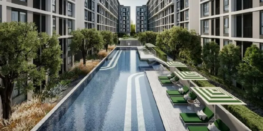 Selling down payment New Cross Khu Khot Station, 2nd floor, good project, great investment. If interested, hurry and reserve now. Don't wait. Hurry.