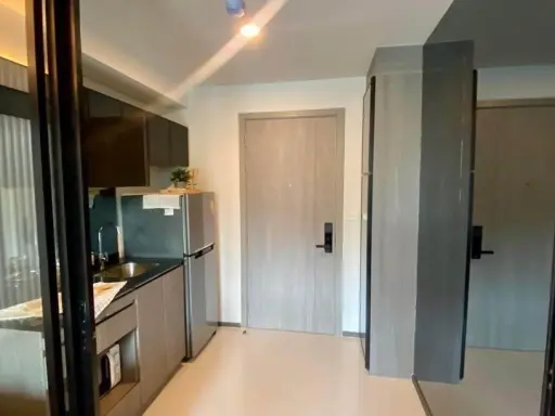 For rent: The Origin Ratchada-Ladprao, complete with electrical appliances and furniture, open view, not blocked, not hot, book now