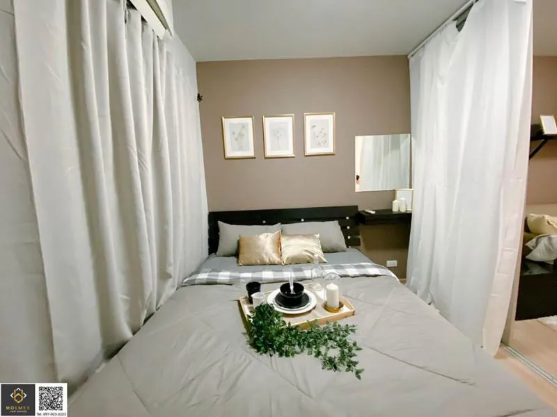So beautiful !! For rent, Plum Condo Ladprao 101, luxury room, fully furnished and ready to move in! Confirmed!