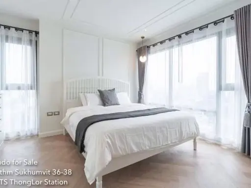 Sell Rhythm Sukhumvit 36-38, corner room, spacious, pool view no tall buildings Live comfortably as a family