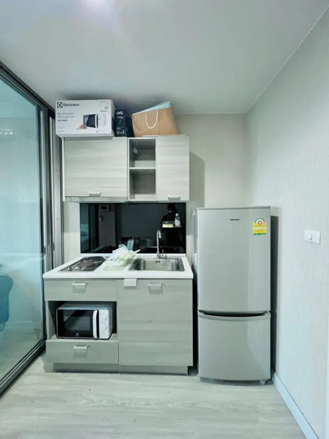 For rent, The Privacy Ratchada-Sutthisan, 1 bedroom, clear view, decorated in white tones, comfortable for the eyes. If interested, hurry up to reserv
