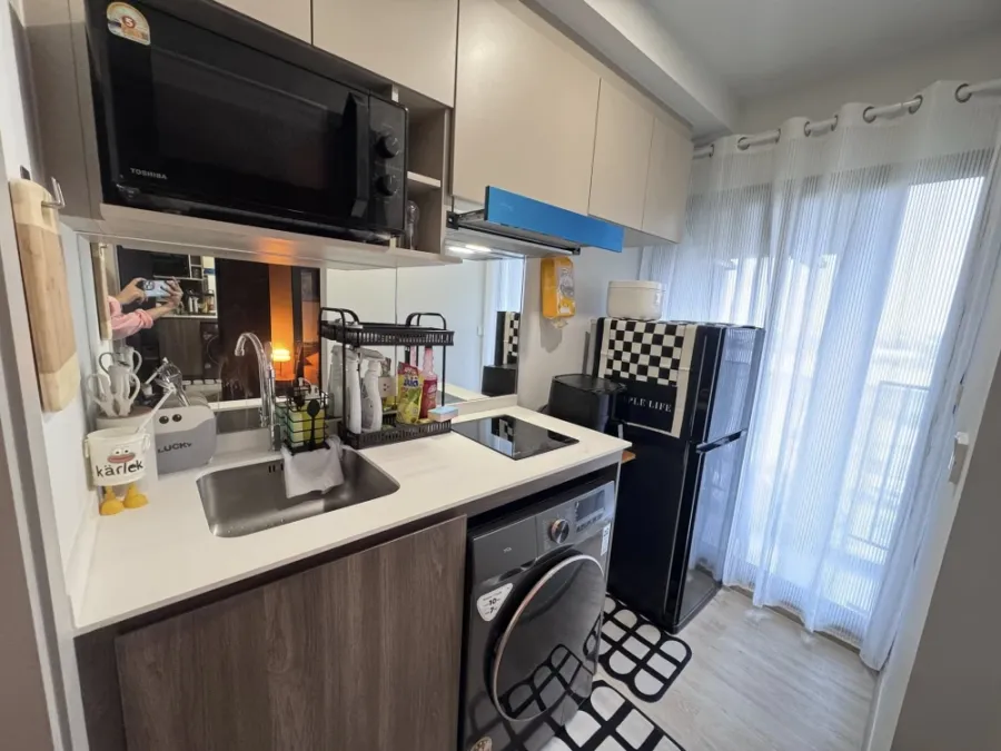 For rent: Nue Core Khu Khot Station, a nice room on the 8th floor, good location, convenient transportation, fully furnished, hurry and reserve now!