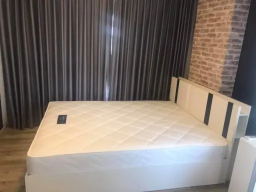 For rent, D Condo On Nut - Rama 9, corner room, fully furnished, don't wait.