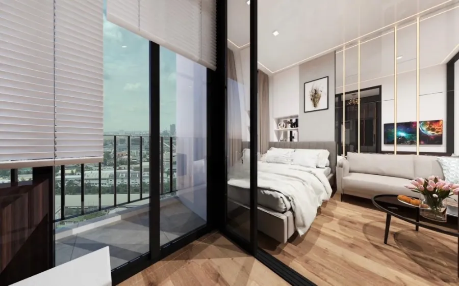 For sale, for rent, The Origin Plug and Play Ramintra, 5th floor, nice room with facilities, book now