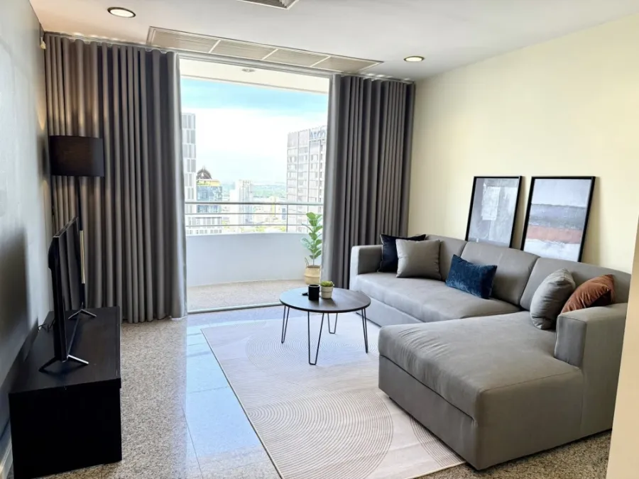 ให้เช่า Condo Top View Tower Sukhumvit 59 ห้องกว้างพื้นที่ใช้สอยเยอะ ตกแต่งคุมโทน เห็นวิวแม่น้ำสวย จองด่วน