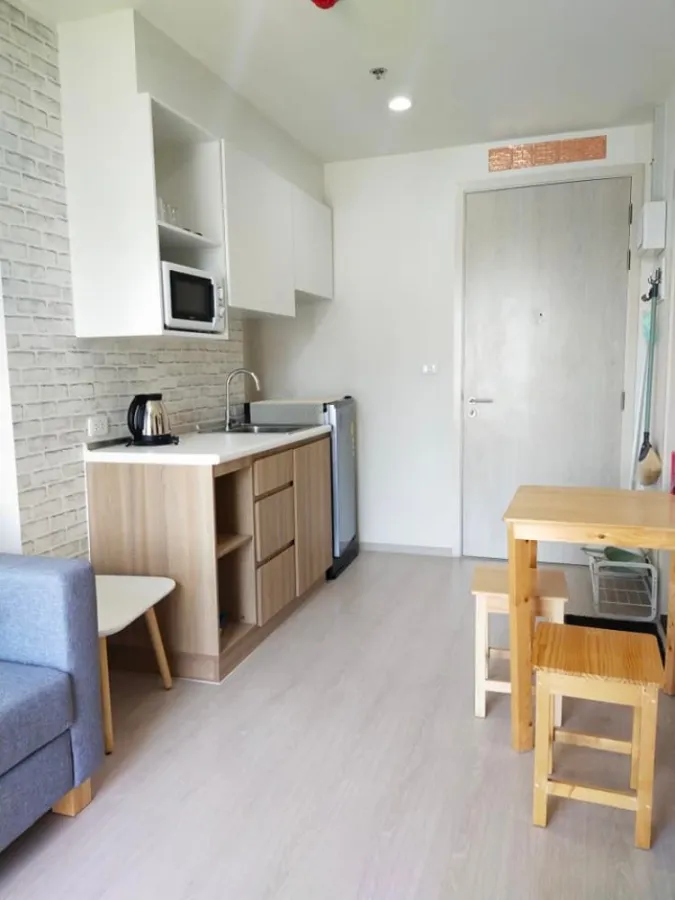Condo for rent, New Noble Chaengwattana, furnished room full wallpaper Good height, good price