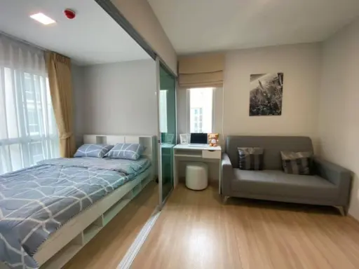 For rent, Plum Condo Mix Chaengwattana, new room, unboxing, corner room, giving you the most privacy. Book now, don't miss it.
