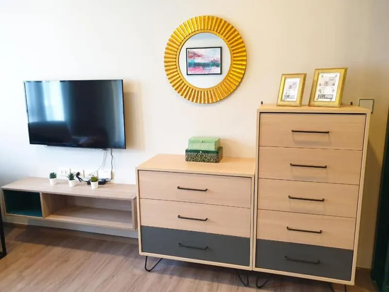 Condo for rent, The Base Sukhumvit 50, fully furnished room, ready to move in, one bag, can move in