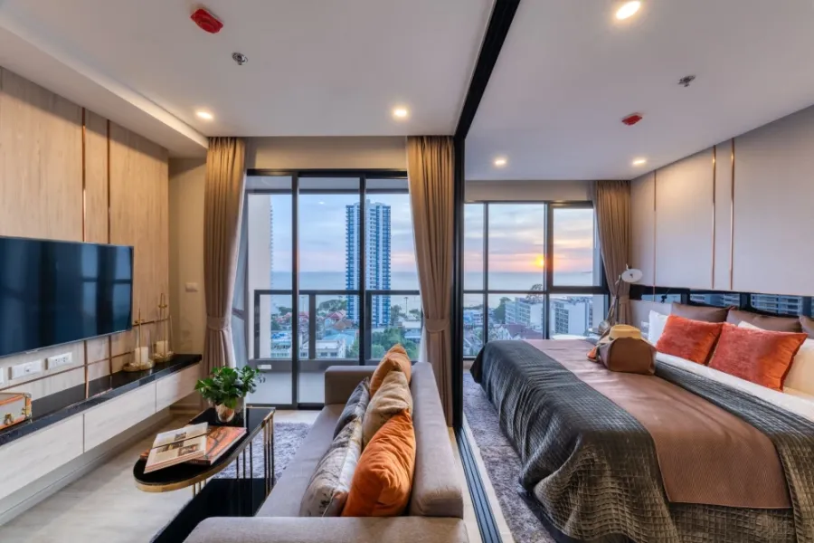 ให้เช่า PANORA PATTAYA ห้อง one-bedroom , Sea view มองเห็นทะเลได้จากห้องนอน ห้ามพลาด