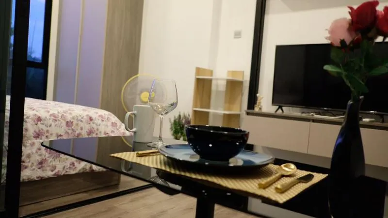 ให้เช่าคอนโด Brown condo Ratchada 32 ห้องตกแต่งสวย กั้นเป็นสัดส่วน วิวสุดปัง บรรยากาศดี จองด่วนน