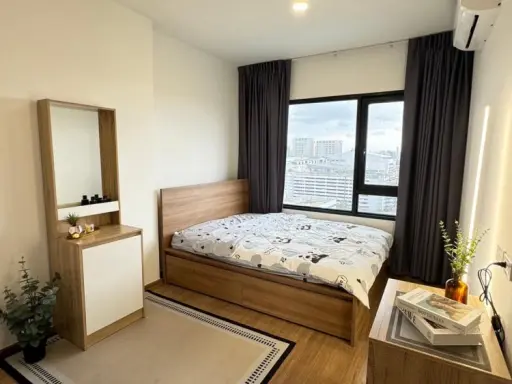 For rent: The LIVIN Phetkasem 37, 12th floor, open view, very comfortable to the eyes, decorated in a minimalist style, don't miss out, book now.