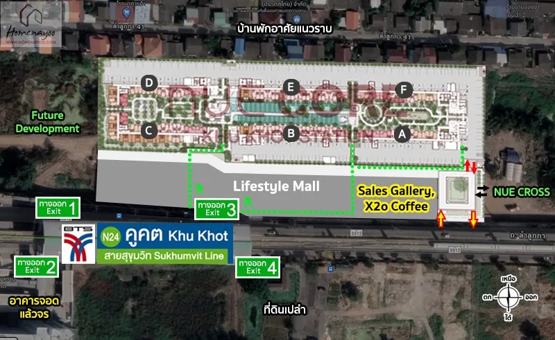 ขายดาวน์ นิว คอร์ คูคต สเตชัน ชั้น 3 วิวสวน โครงการใหม่ Fully Furnished จองเลย อย่ารอช้า