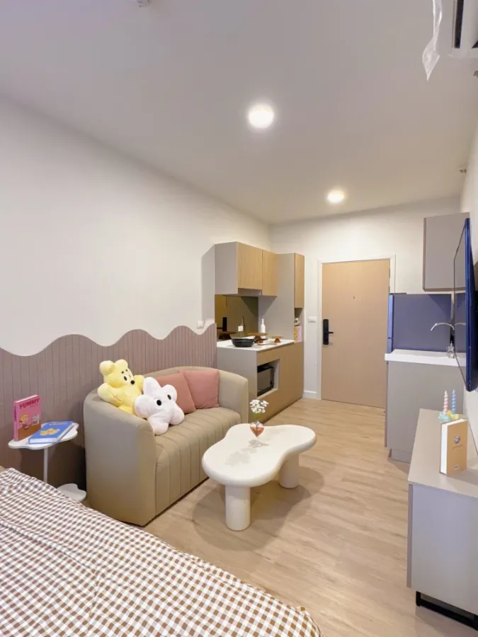 For rent: XIM Suksawat - Rama 3 Studio room, decorated in a minimalist style, with a river view. Reserve now!